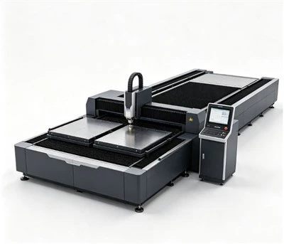 Dual Exchange Table Fiber Laser Tej Tshuab